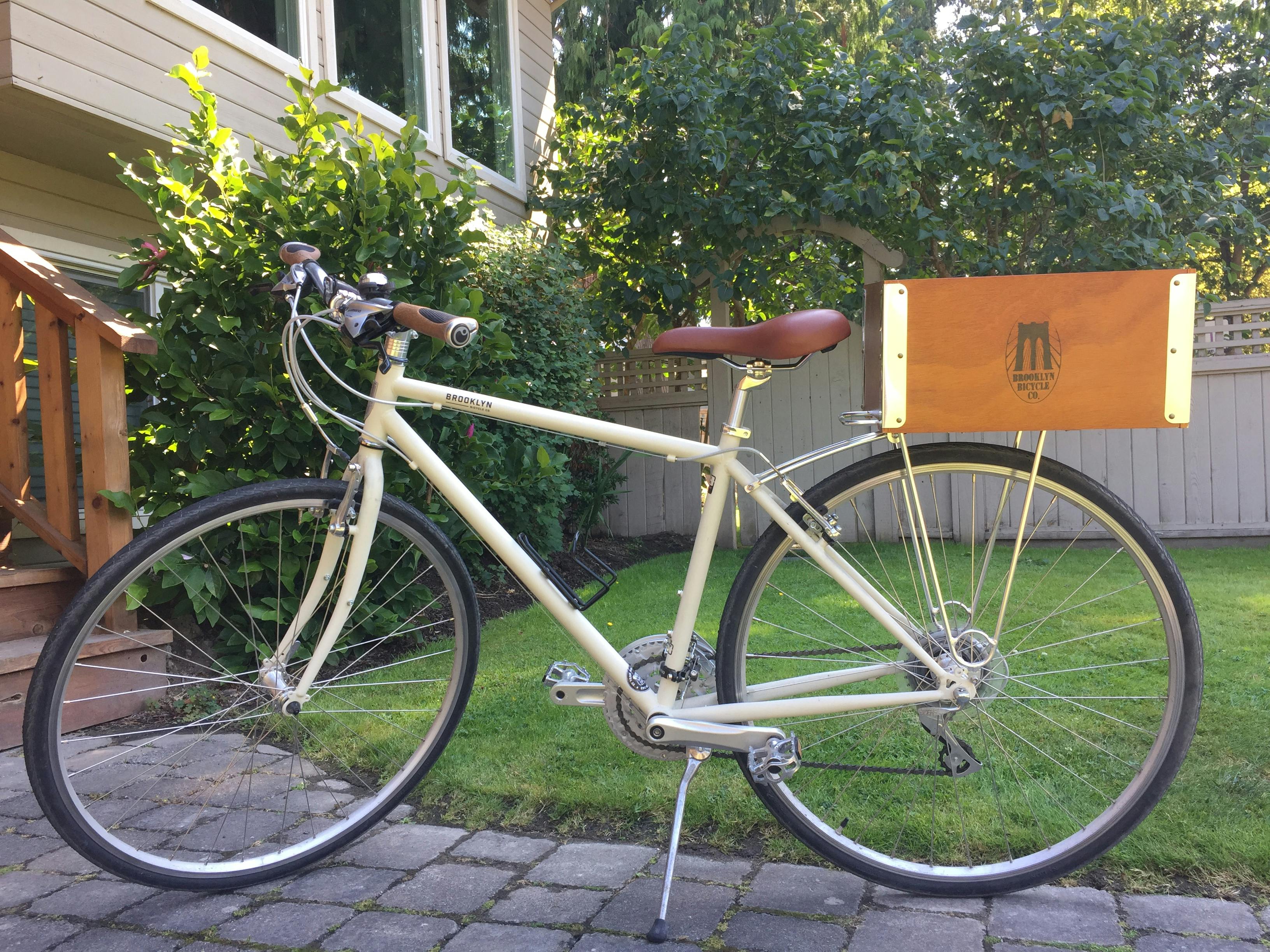 Wooden Rear Bike Crate